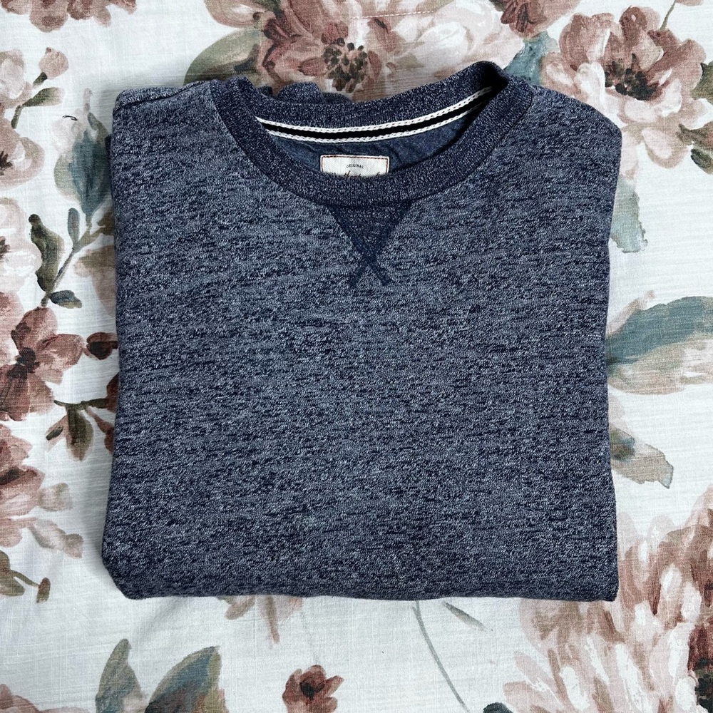 Weatherproof Blue Marble Crewneck (Men’s L)